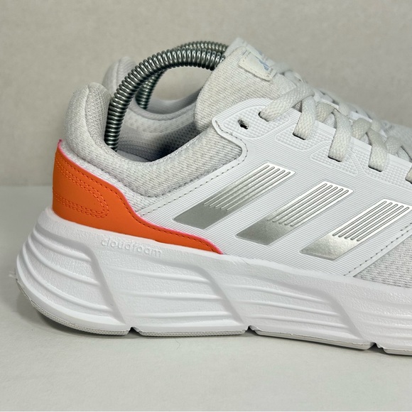 Adidas Galaxy 6 CloudFoam Comfort Running Shoe WHT/Silver/Coral Fusion; Women 10 - Picture 5 of 16